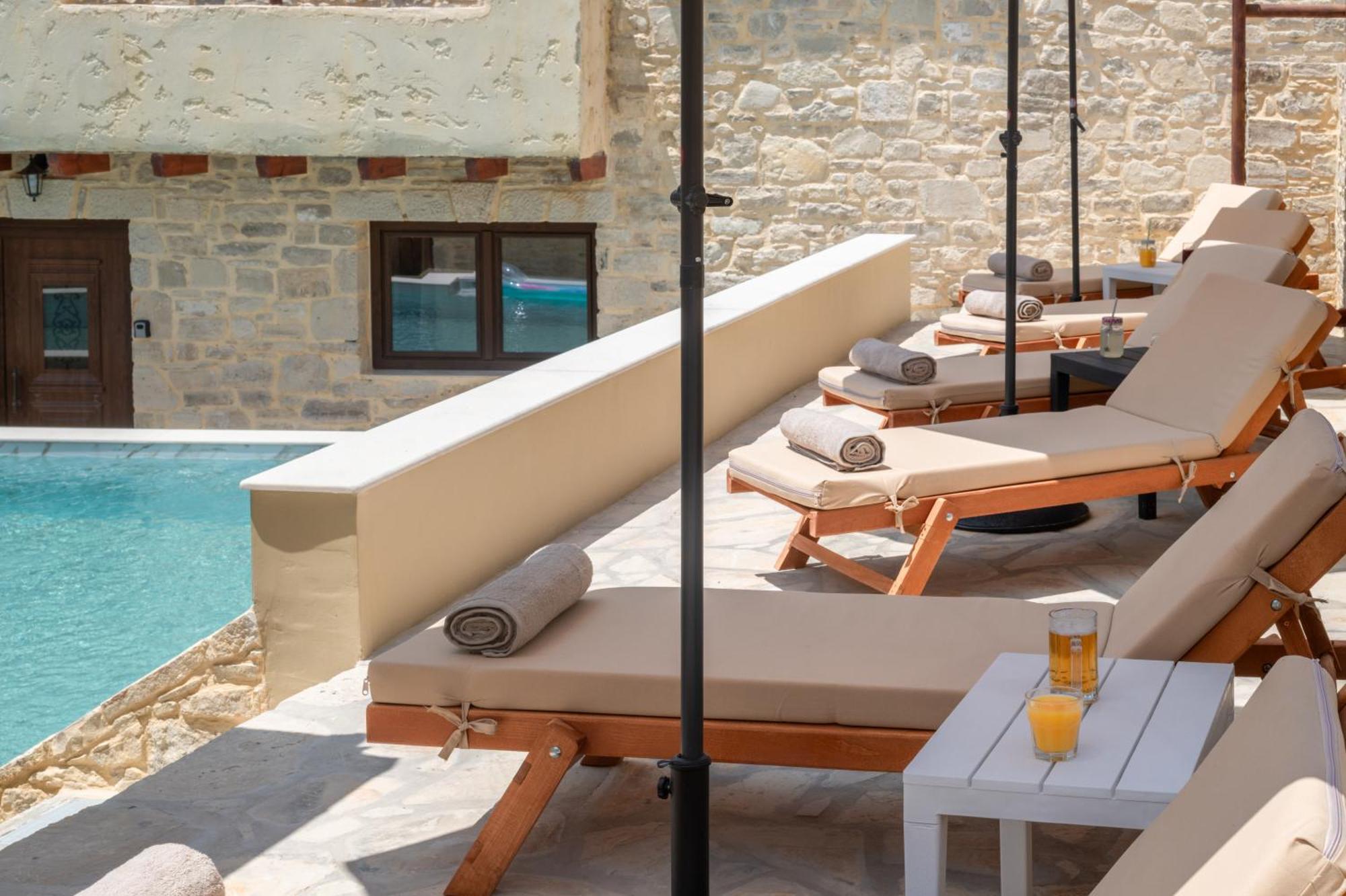 Ano Moulia Draganigo Luxury Stone Houses 40 Min From Matala מראה חיצוני תמונה