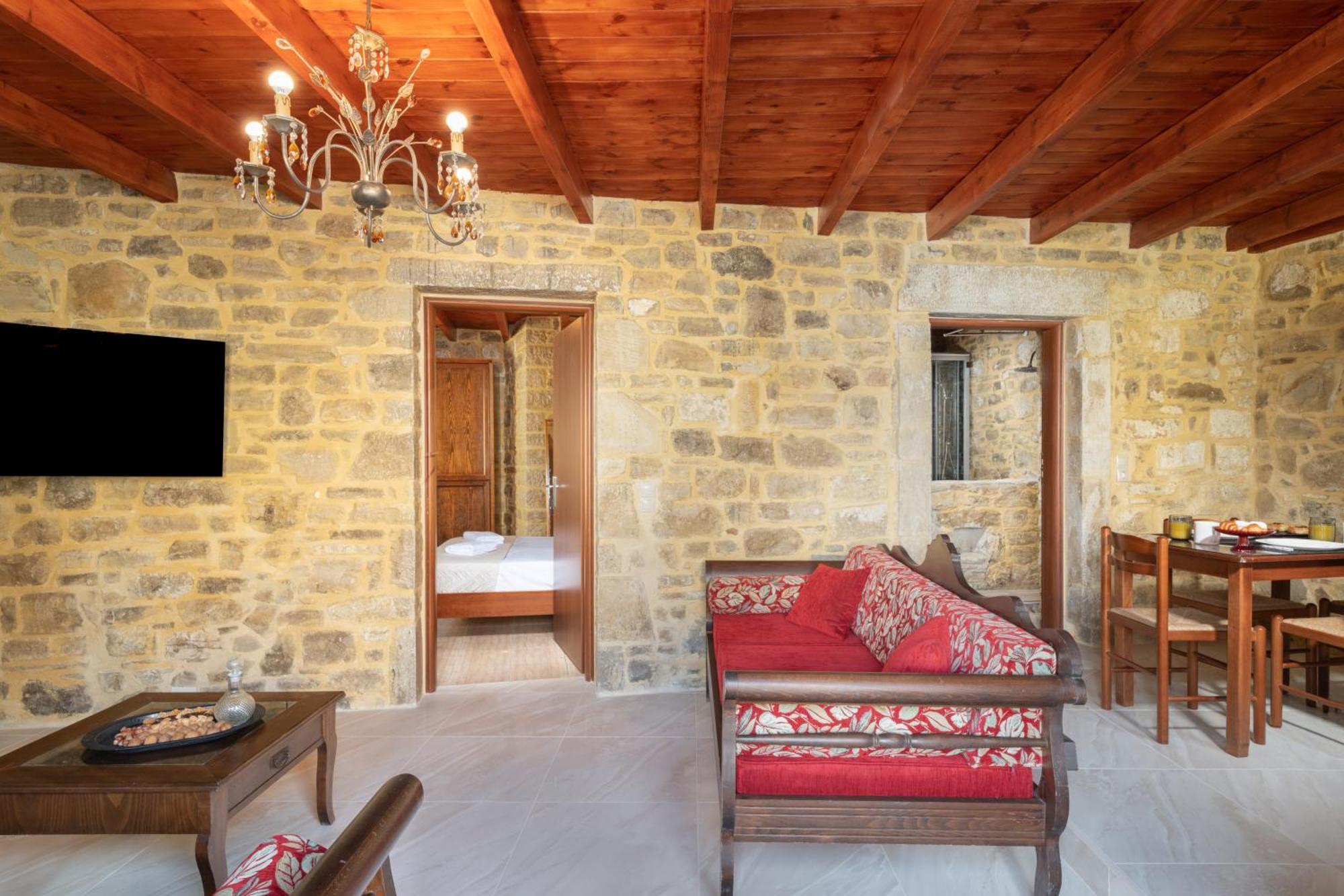 Ano Moulia Draganigo Luxury Stone Houses 40 Min From Matala חדר תמונה