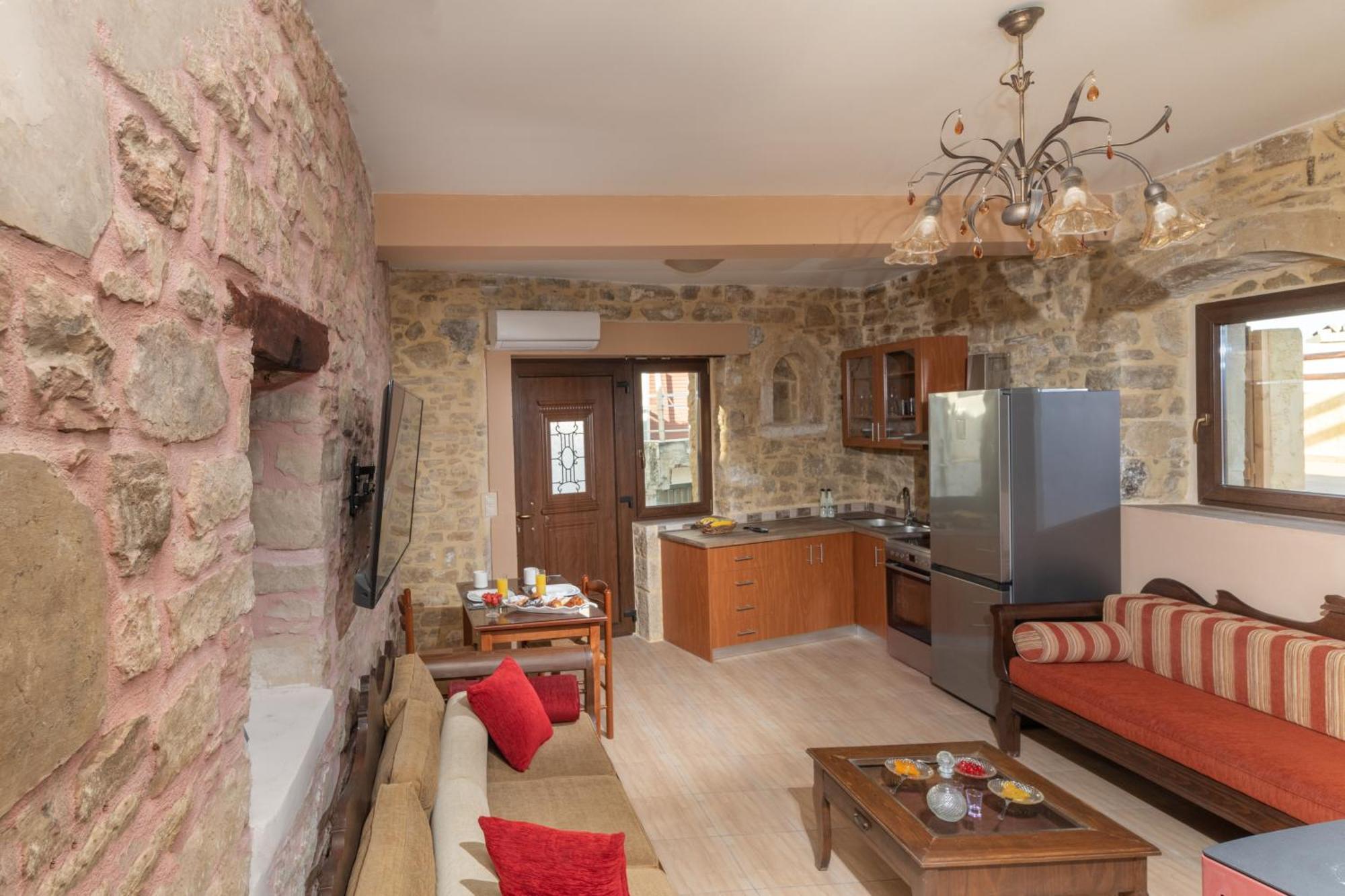 Ano Moulia Draganigo Luxury Stone Houses 40 Min From Matala חדר תמונה